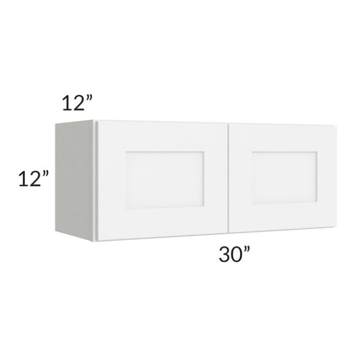 RTA Brilliant White Shaker 30" x 12" Wall Cabinet