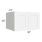 RTA Brilliant White Shaker 30" x 18" x 24" Wall Cabinet