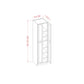 RTA Brilliant White Shaker 30" x 84" x 24" Wall Pantry Cabinet with 2 Decorative End Panel and 4 Rollout Trays