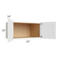 RTA Brilliant White Shaker 33" x 18" x 24" Wall Cabinet