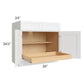 RTA Brilliant White Shaker 36" Base Cabinet with 1 Rollout Tray