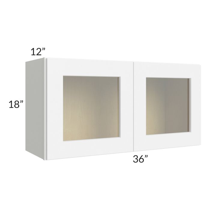 RTA Brilliant White Shaker 36" x 18" Decorative Wall Cabinet
