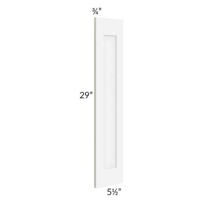 RTA Brilliant White Shaker 6" x 30" Overlay Filler