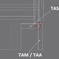 RTA Brilliant White Shaker 60" Arched Apron Toe Kick