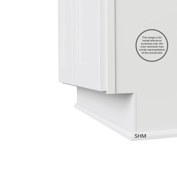 RTA Brilliant White Shaker 96" Shoe Molding