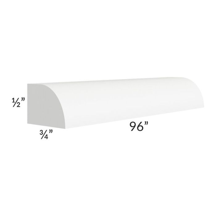 RTA Brilliant White Shaker 96" Shoe Molding