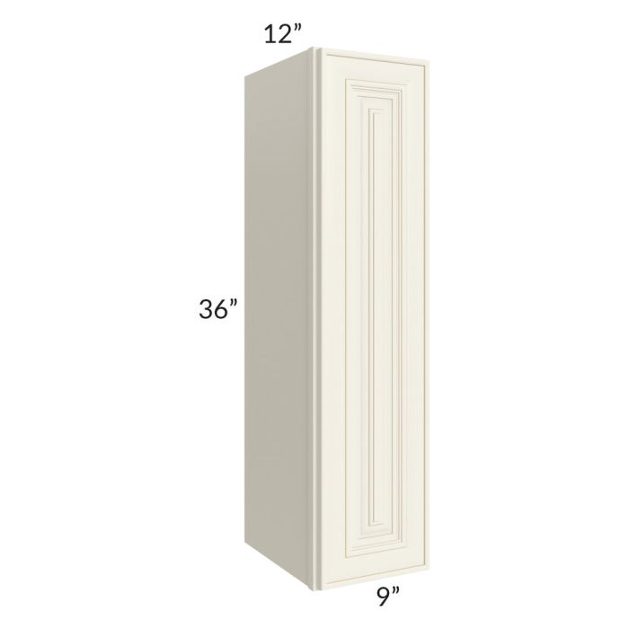 RTA Cambridge Antique White Glaze 09" x 36" Wall Cabinet
