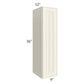 RTA Cambridge Antique White Glaze 09" x 36" Wall Cabinet with 1 Decorative End Panel