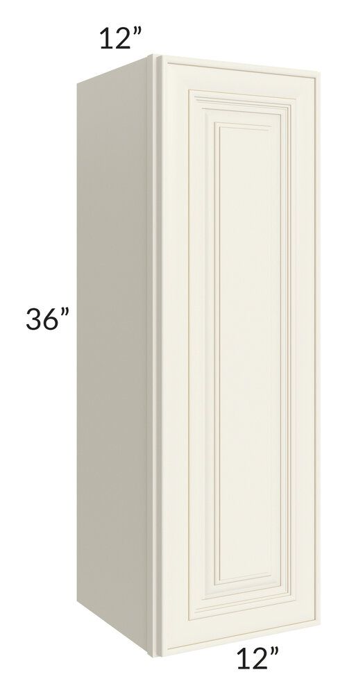 RTA Cambridge Antique White Glaze 12" x 36" Wall Cabinet
