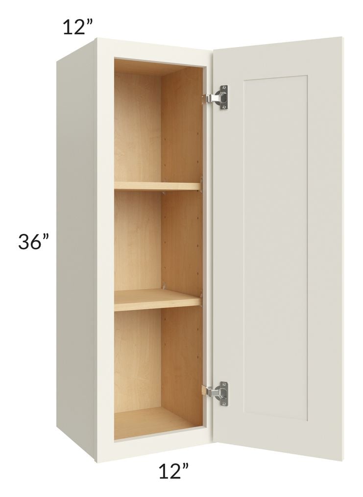 RTA Cambridge Antique White Glaze 12" x 36" Wall Cabinet