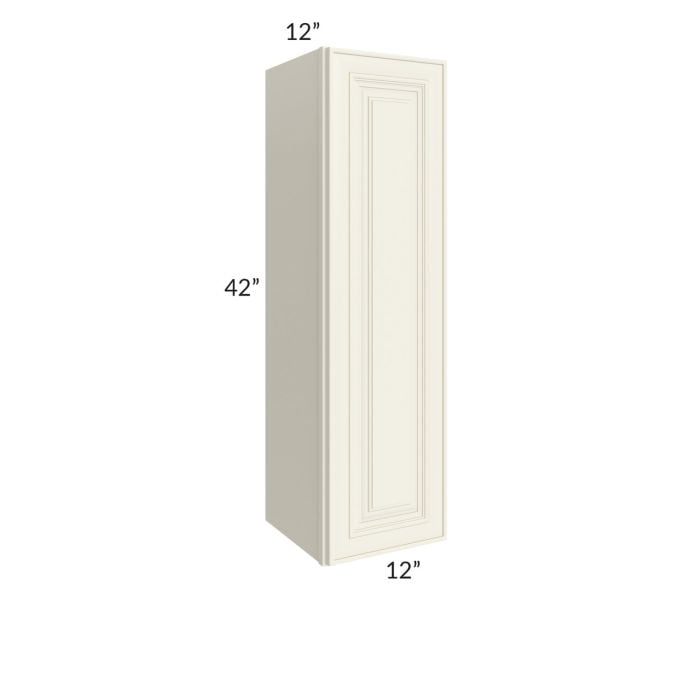 RTA Cambridge Antique White Glaze 12" x 42" Wall Cabinet