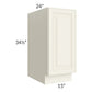 RTA Cambridge Antique White Glaze 15" Full Height Door Base Cabinet
