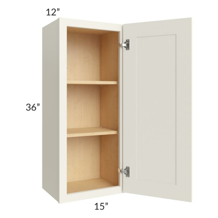 RTA Cambridge Antique White Glaze 15" x 36" Wall Cabinet