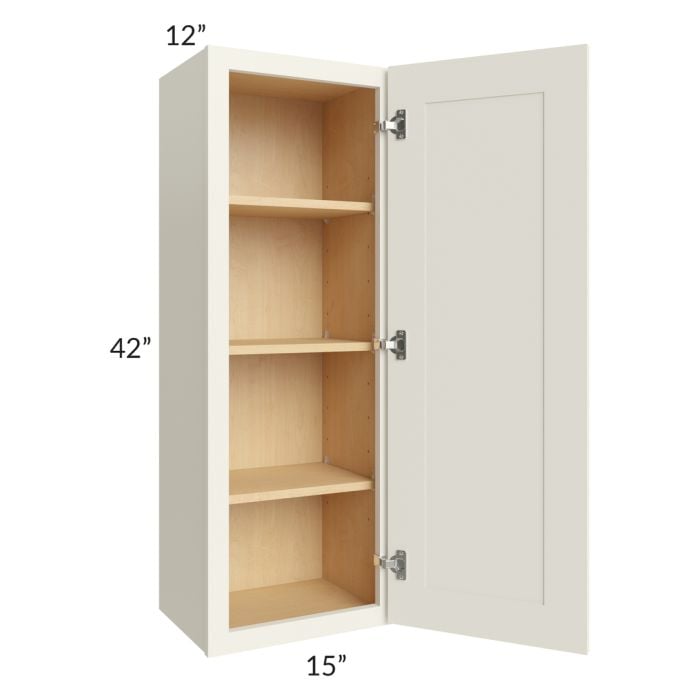 RTA Cambridge Antique White Glaze 15" x 42" Wall Cabinet