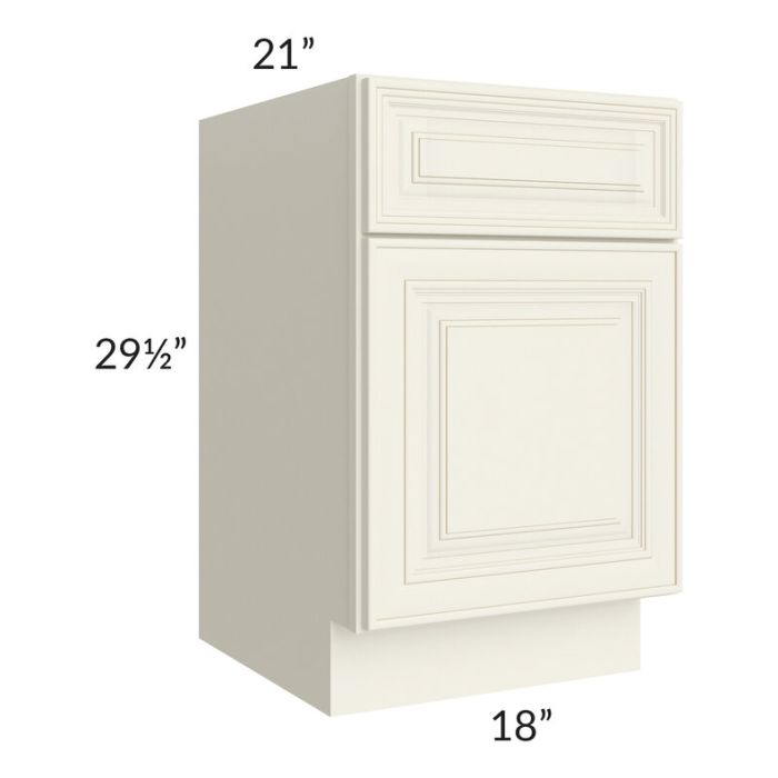 RTA Cambridge Antique White Glaze 18" Drawer File Base Cabinet