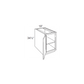 RTA Cambridge Antique White Glaze 18" Full Height Door Base Cabinet with 1 Decorative End Panel and 1 Roll Out Tray