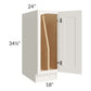RTA Cambridge Antique White Glaze 18" Full Height Door Tray Divider Base Cabinet