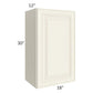 RTA Cambridge Antique White Glaze 18" x 30" Wall Cabinet with 2 Decorative End Panels