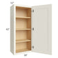 RTA Cambridge Antique White Glaze 18" x 42" Wall Cabinet with 2 Decorative End Panels