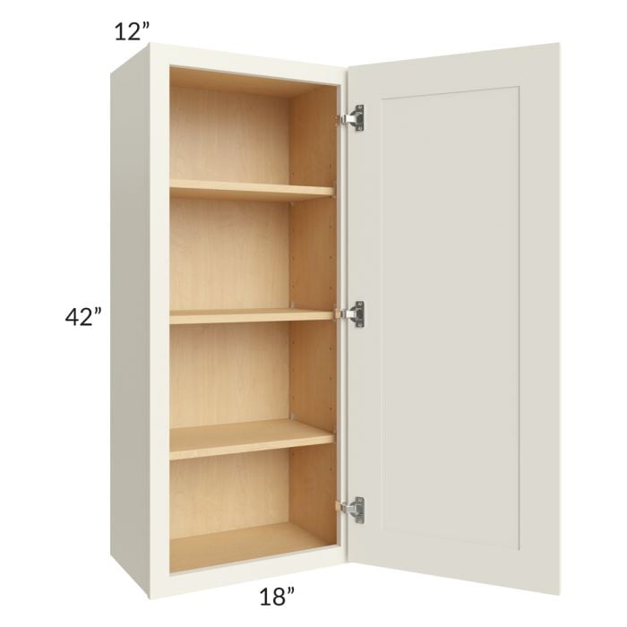 RTA Cambridge Antique White Glaze 18" x 42" Wall Cabinet