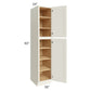 RTA Cambridge Antique White Glaze 18" x 90" x 24" Wall Pantry Cabinet