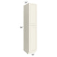 RTA Cambridge Antique White Glaze 18" x 96" x 24" Wall Pantry Cabinet with 1 Roll Out Tray