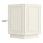 RTA Cambridge Antique White Glaze 24" Base End Angle Cabinet