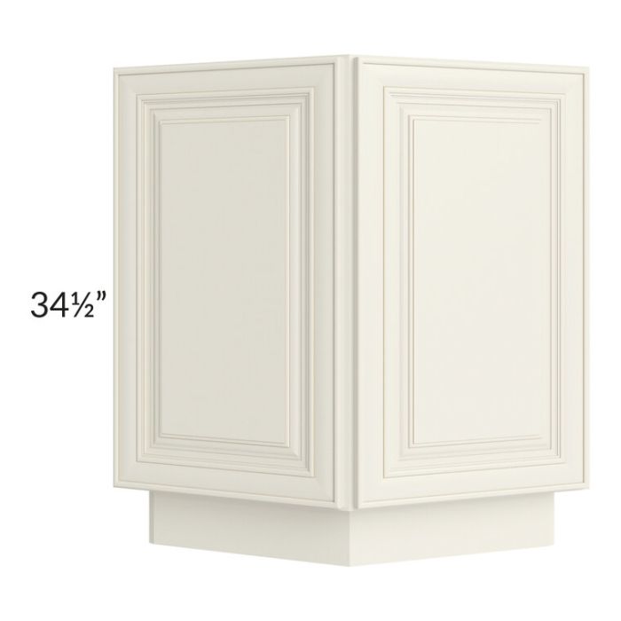 RTA Cambridge Antique White Glaze 24" Base End Angle Cabinet