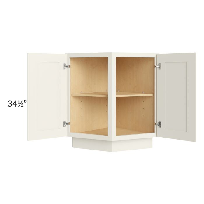 RTA Cambridge Antique White Glaze 24" Base End Angle Cabinet