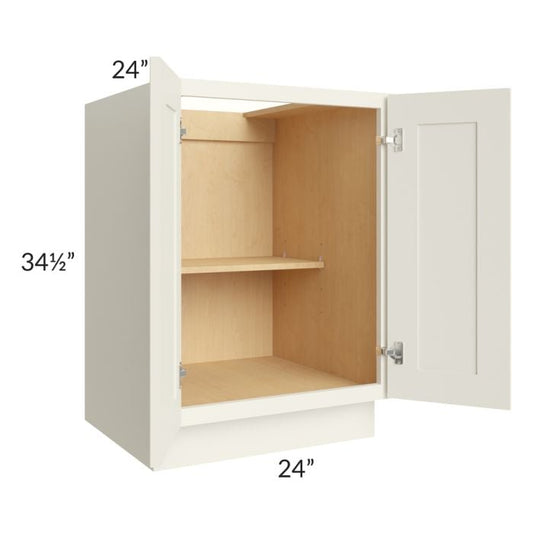 RTA Cambridge Antique White Glaze 24" Full Height Door Base Cabinet