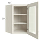 RTA Cambridge Antique White Glaze 24" x 30" Wall Diagonal Corner Cabinet (Prepped for Glass Doors)