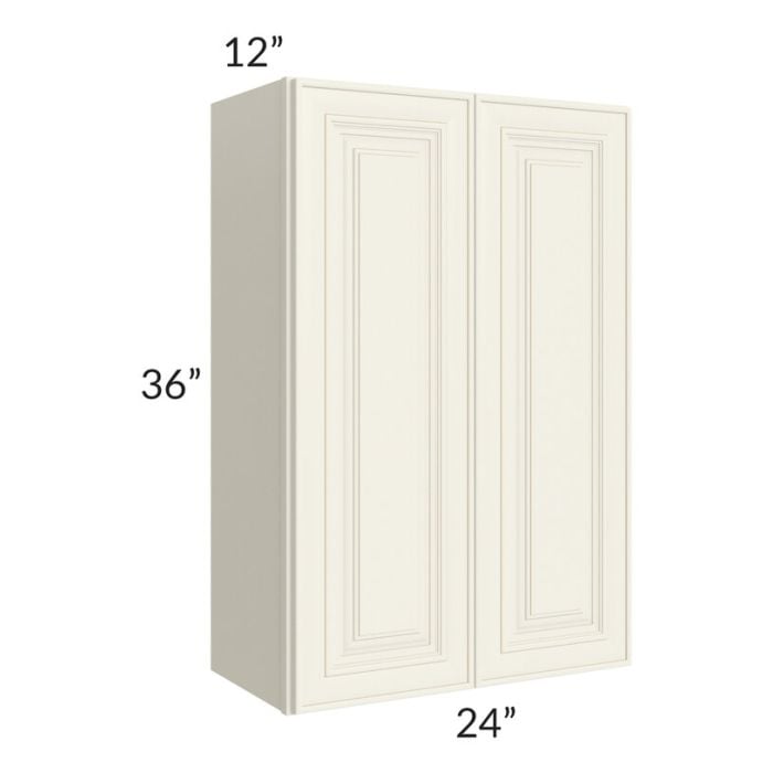 RTA Cambridge Antique White Glaze 24" x 36" Wall Cabinet