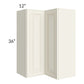 RTA Cambridge Antique White Glaze 24" x 36" Wall Easy Reach Cabinet
