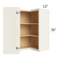 RTA Cambridge Antique White Glaze 24" x 36" Wall Easy Reach Cabinet