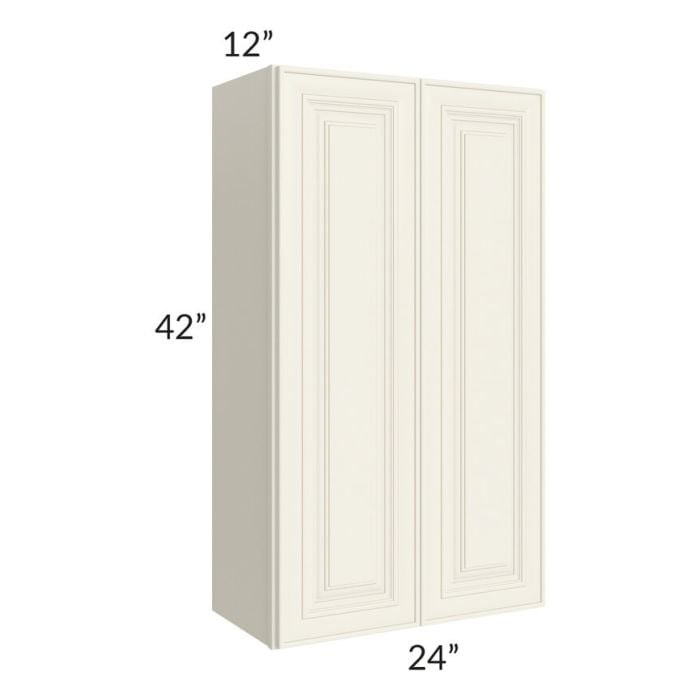 RTA Cambridge Antique White Glaze 24" x 42" Wall Cabinet