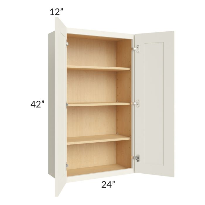 RTA Cambridge Antique White Glaze 24" x 42" Wall Cabinet