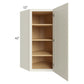 RTA Cambridge Antique White Glaze 24" x 42" Wall Diagonal Corner Cabinet with 1 Decorative End Panel