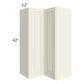 RTA Cambridge Antique White Glaze 24" x 42" Wall Easy Reach Cabinet with 2 Decorative End Panels