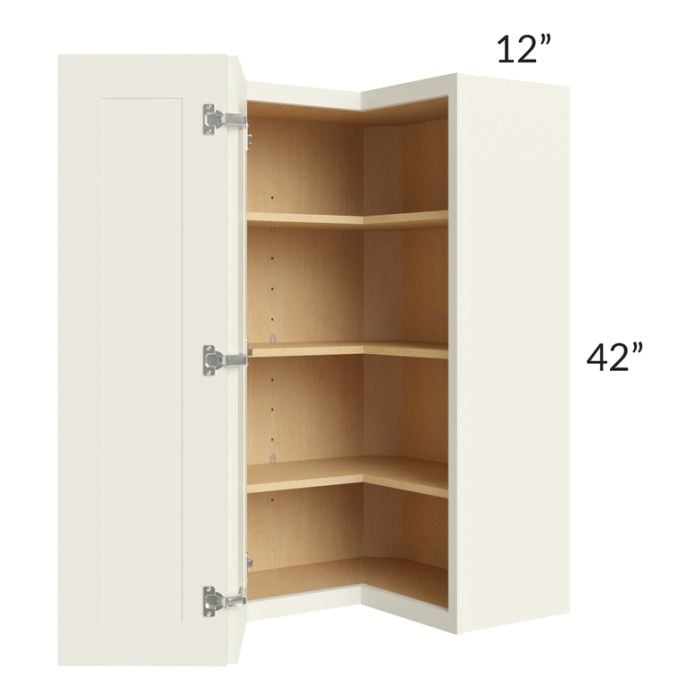RTA Cambridge Antique White Glaze 24" x 42" Wall Easy Reach Cabinet