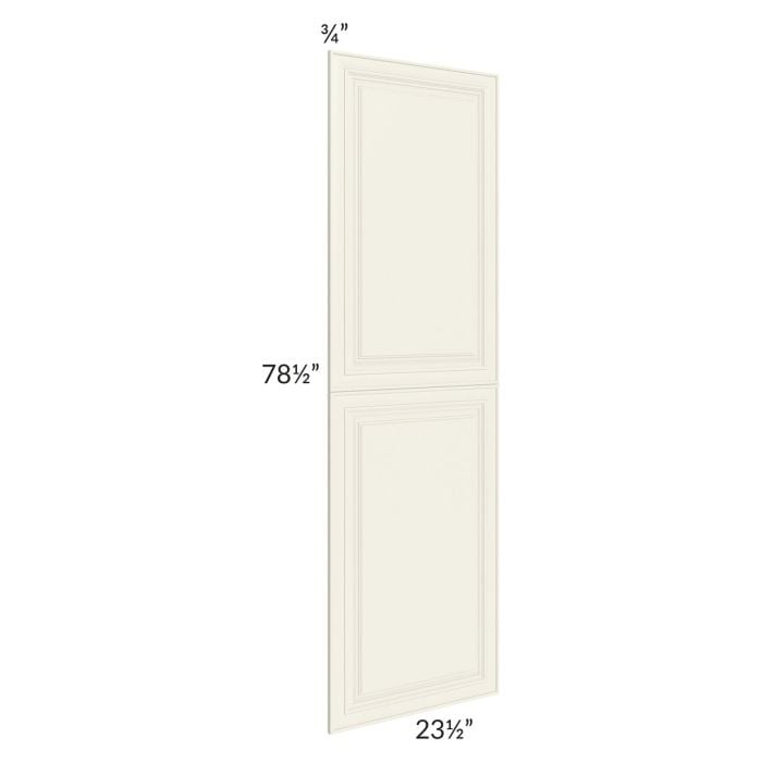 RTA Cambridge Antique White Glaze 24" x 84" Tall Decorative Door Set