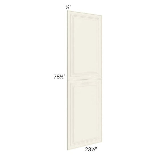 RTA Cambridge Antique White Glaze 24" x 84" Tall Decorative Door Set