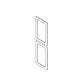 RTA Cambridge Antique White Glaze 24" x 90" Tall Decorative Door Set
