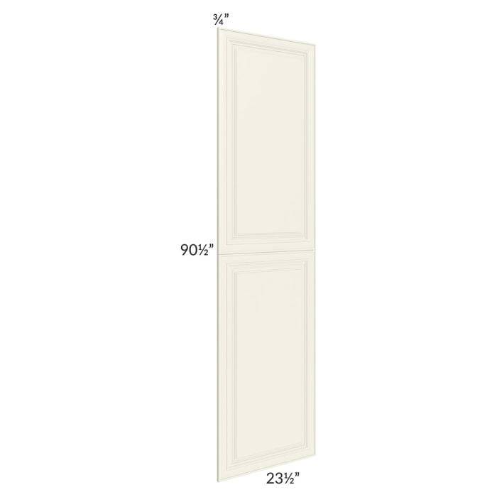 RTA Cambridge Antique White Glaze 24" x 96" Tall Decorative Door Set