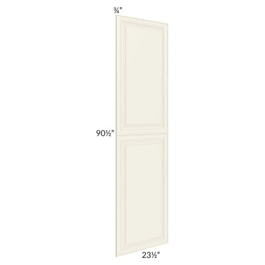RTA Cambridge Antique White Glaze 24" x 96" Tall Decorative Door Set