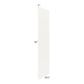 RTA Cambridge Antique White Glaze 24" x 96" Universal Veneered Skin Panel