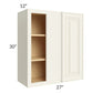 RTA Cambridge Antique White Glaze 27" x 30" Wall Blind Cabinet