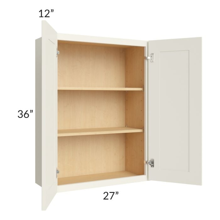 RTA Cambridge Antique White Glaze 27" x 36" Wall Cabinet
