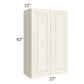 RTA Cambridge Antique White Glaze 27" x 42" Wall Cabinet