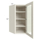 RTA Cambridge Antique White Glaze 27" x 42" Wall Diagonal Corner Cabinet (Prepped for Glass Doors)