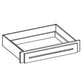 RTA Cambridge Antique White Glaze 30" Desk Knee Drawer (trimmable)